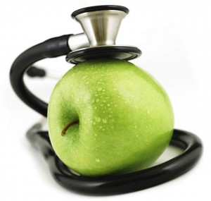 apple & stethoscope